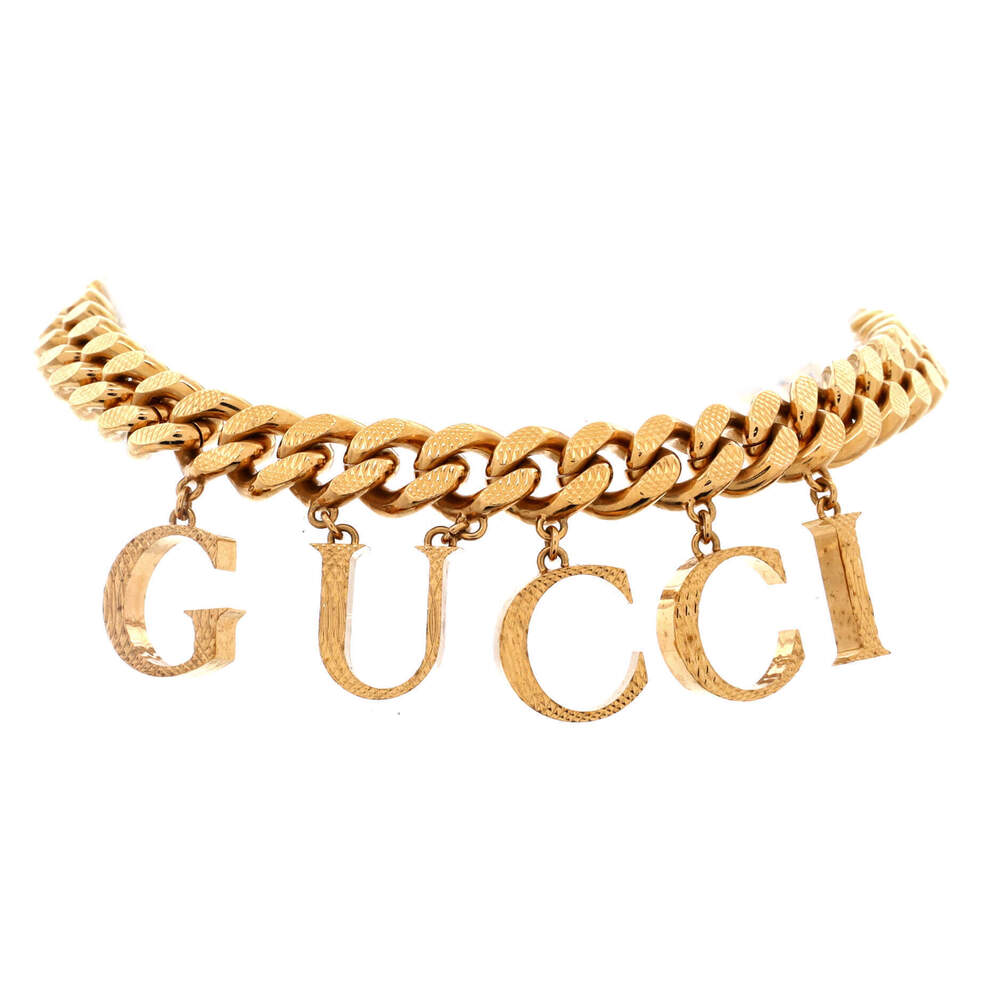 Gucci Logo Chain Choker Necklace